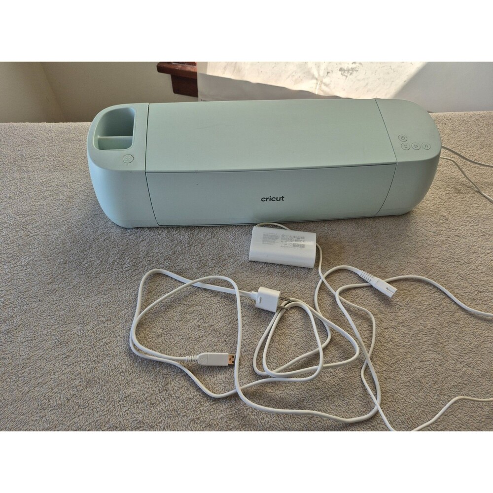 Cricut Explore 3 CXPL203 Smart Cutting Machine Mint Green Tested Working w/ Powe